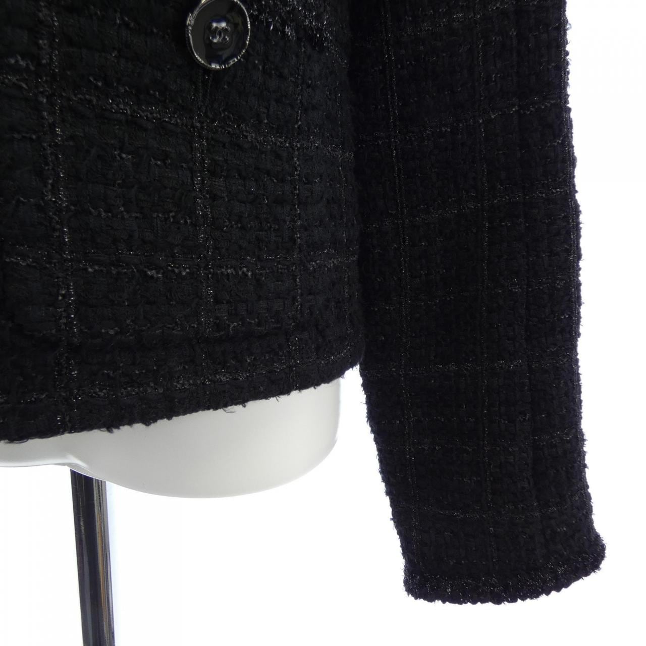 シャネル CHANEL LOOK56 P80445V72486 25B ノーカラージャケット