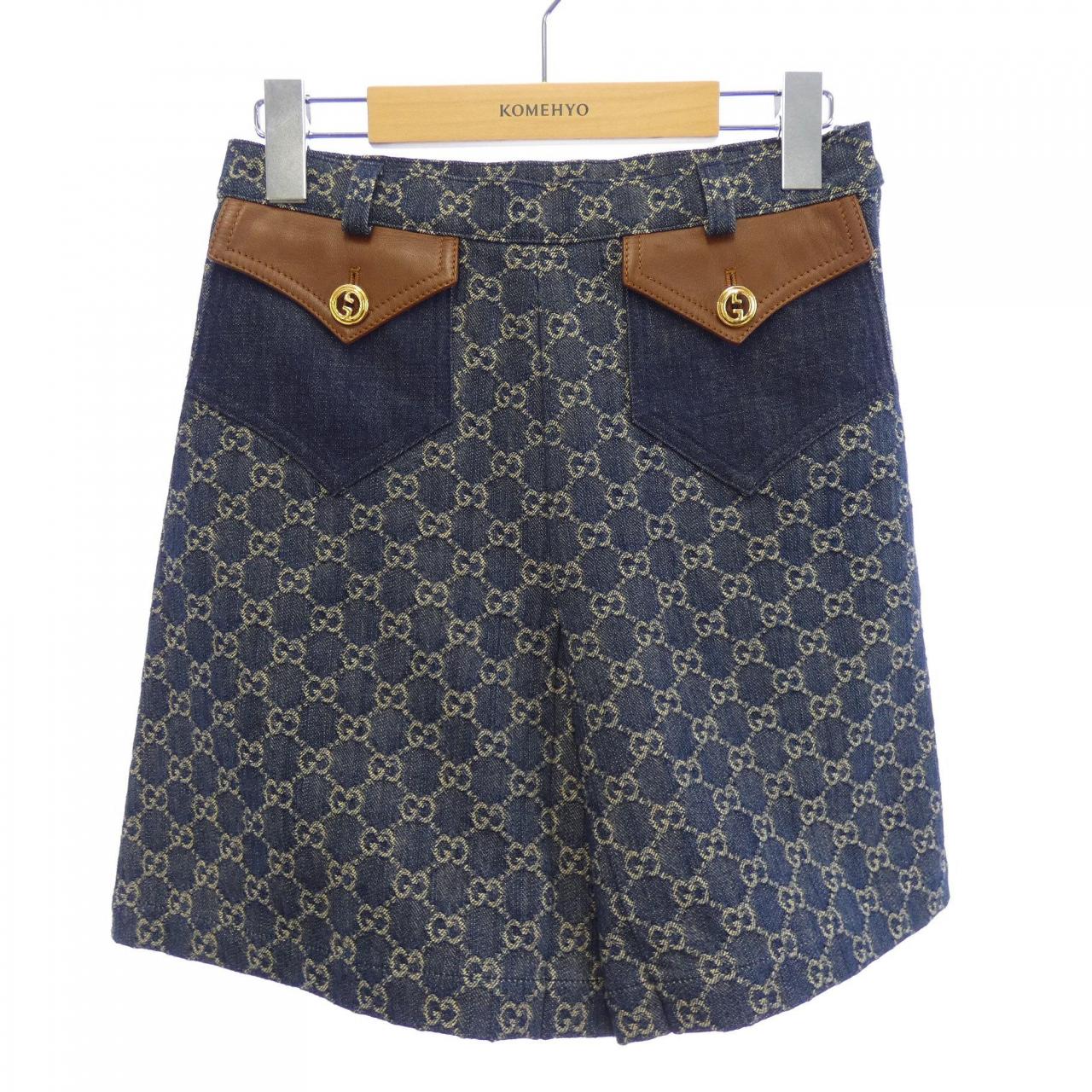 グッチ GUCCI ウォッシュド オーガニックデニム 652661 XDBLL ショートパンツ