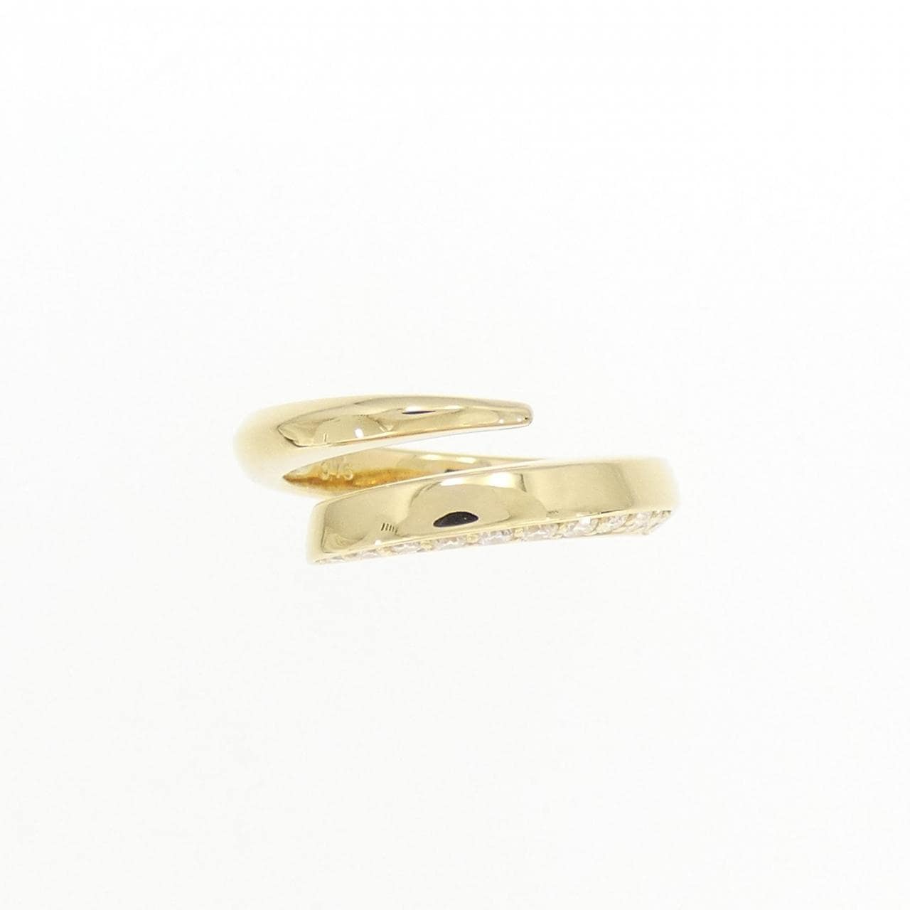K18YG ダイヤモンド ピンキーリング 0.16CT