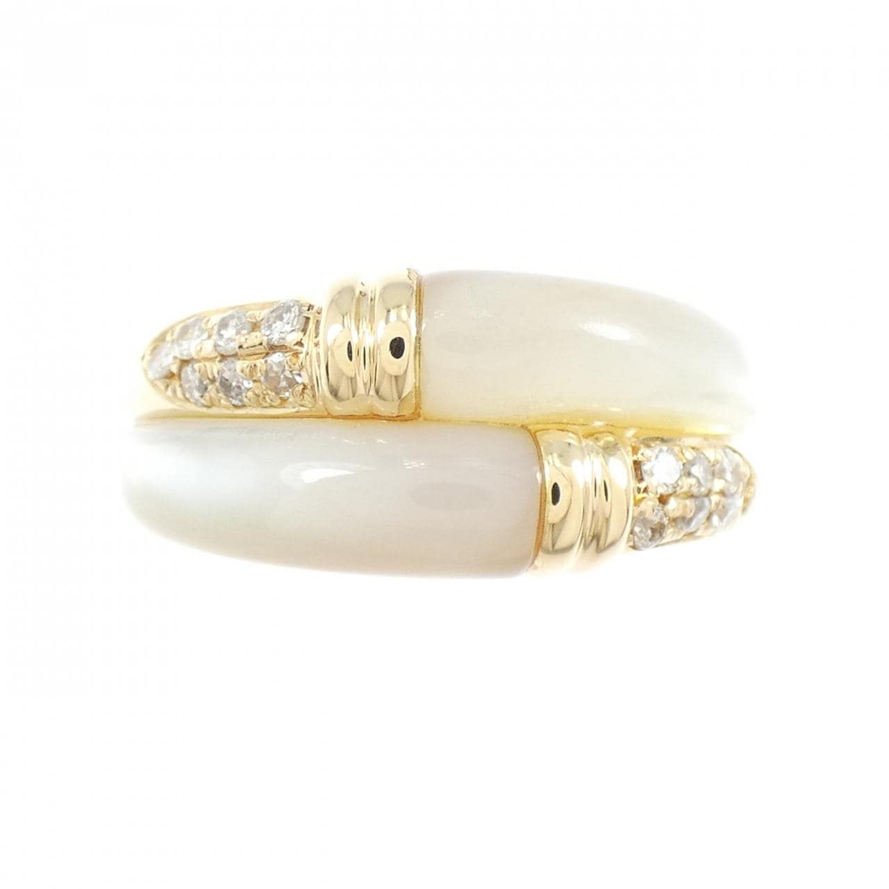 K18YG マザーオブパール リング