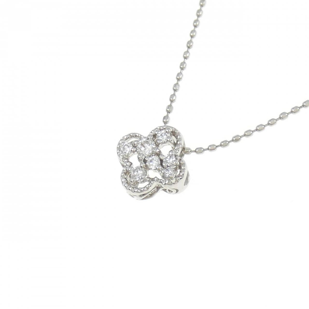PT Flower Diamond Necklace 0.10CT