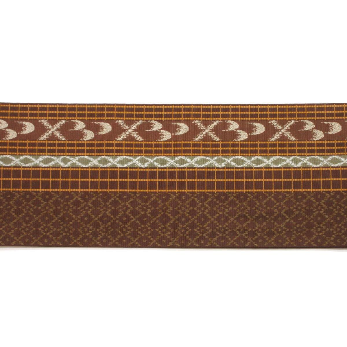 Half-width obi Hakataori