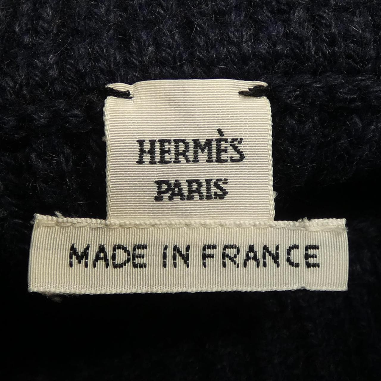 エルメス HERMES 馬のリボン飾り、ツイルレーヌ *07-7754 ニット