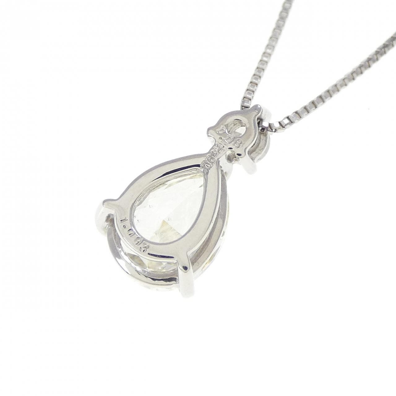 PT900/PT850 ダイヤモンド ネックレス 1.003CT L SI2 ファンシーカット