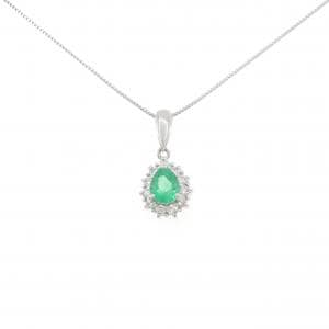 PT900/PT850 エメラルド ネックレス 0.52CT