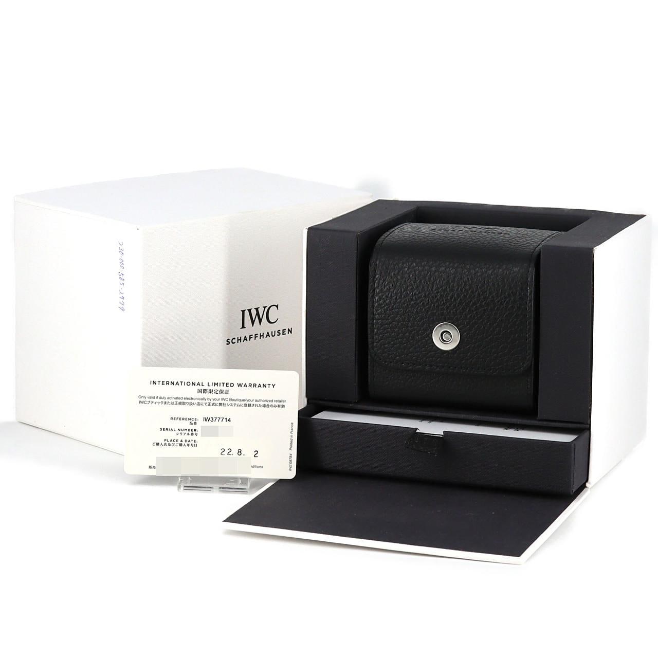 IWC パイロットウォッチクロノグラフプティ･プランス" IW377714 SS 自動巻