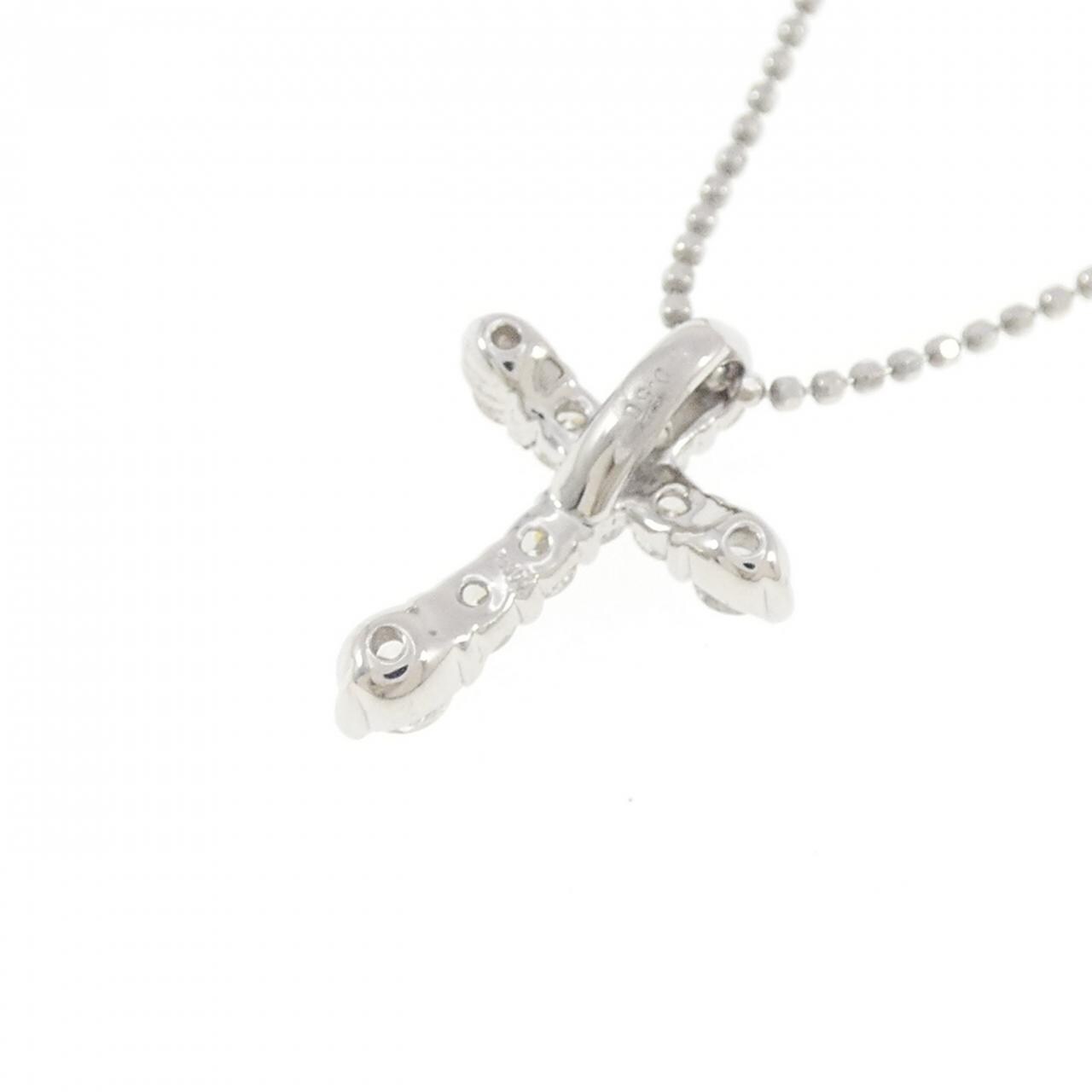 PT900/PT850 クロス ダイヤモンド ネックレス 0.50CT