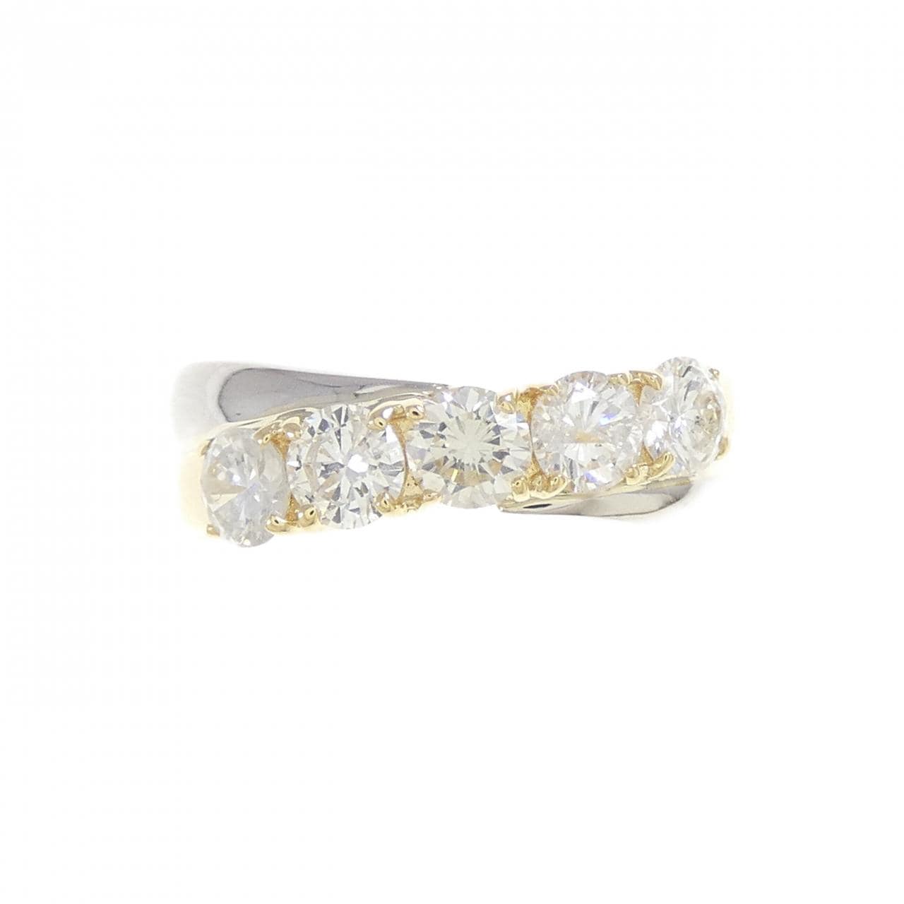 PT900/K18YG ダイヤモンド リング 1.00CT
