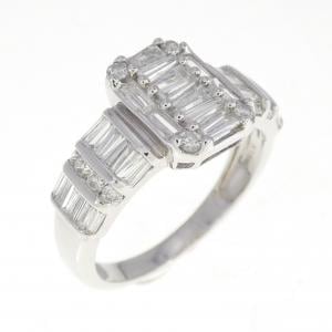 K18WG ダイヤモンド リング 1.10CT