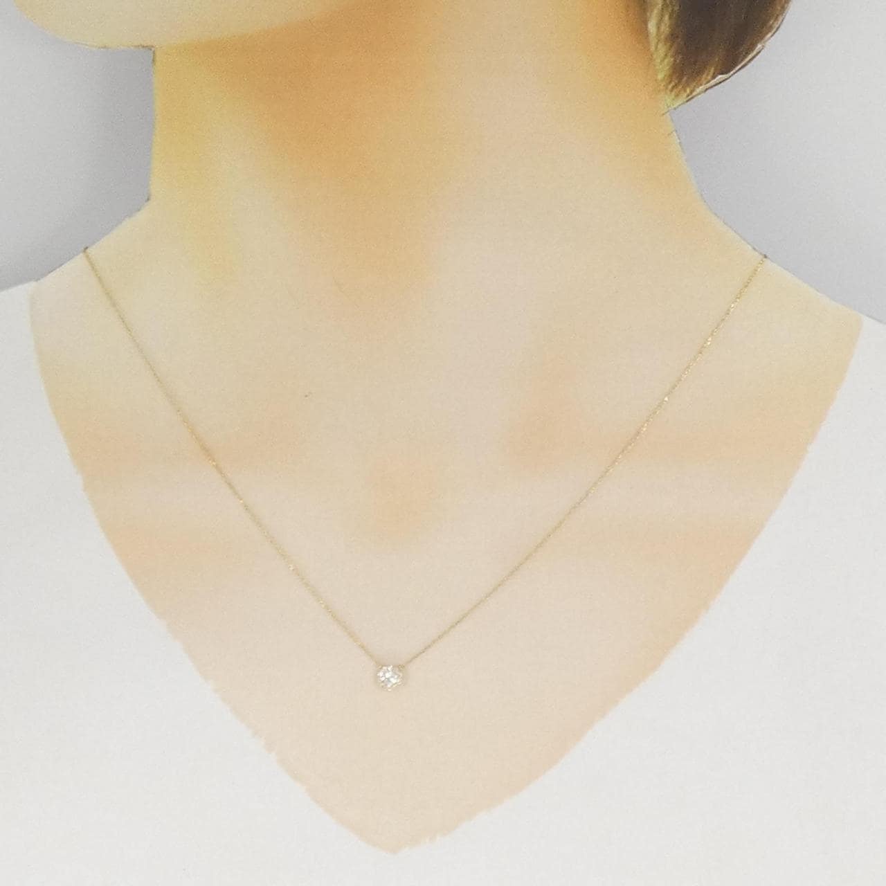 ヴァンドーム ダイヤモンド ネックレス 0.12CT