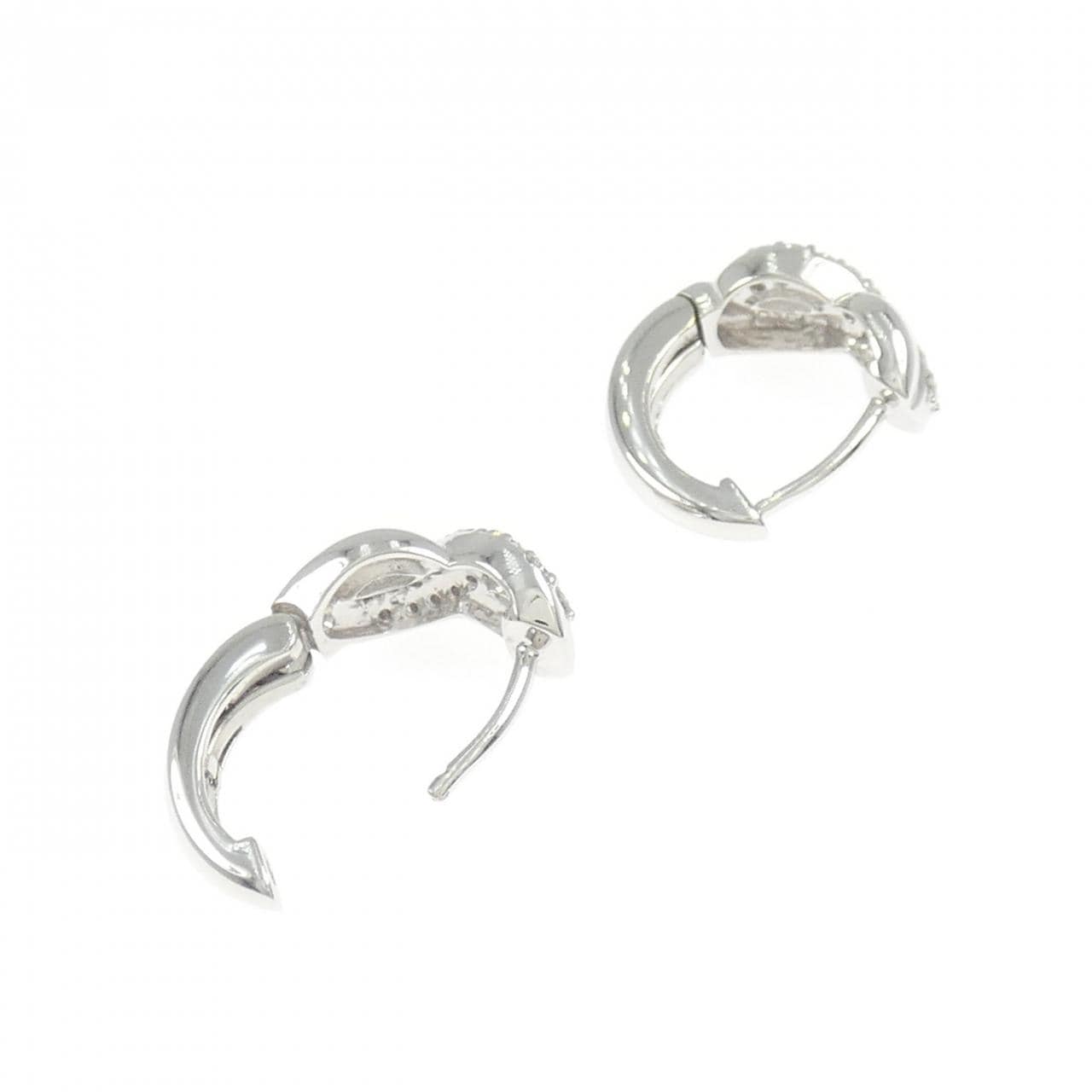 K18WG ダイヤモンド ピアス 0.30CT