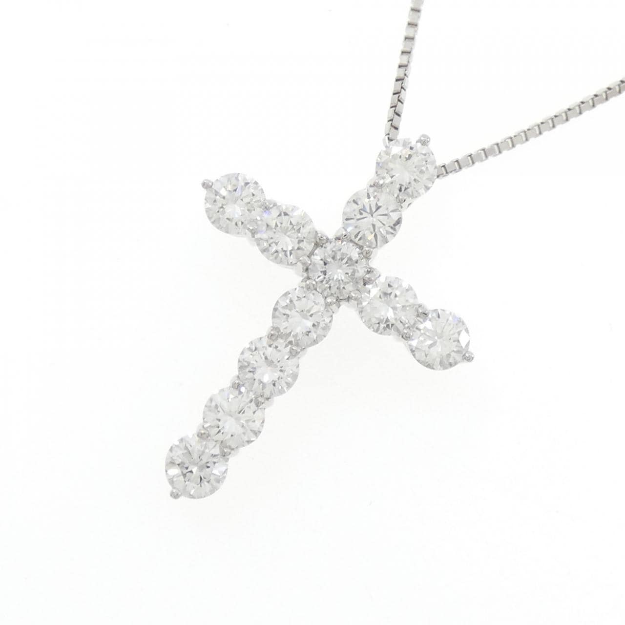 [BRAND NEW] PT Diamond Necklace 2.333CT G SI1-2 VG-GOOD