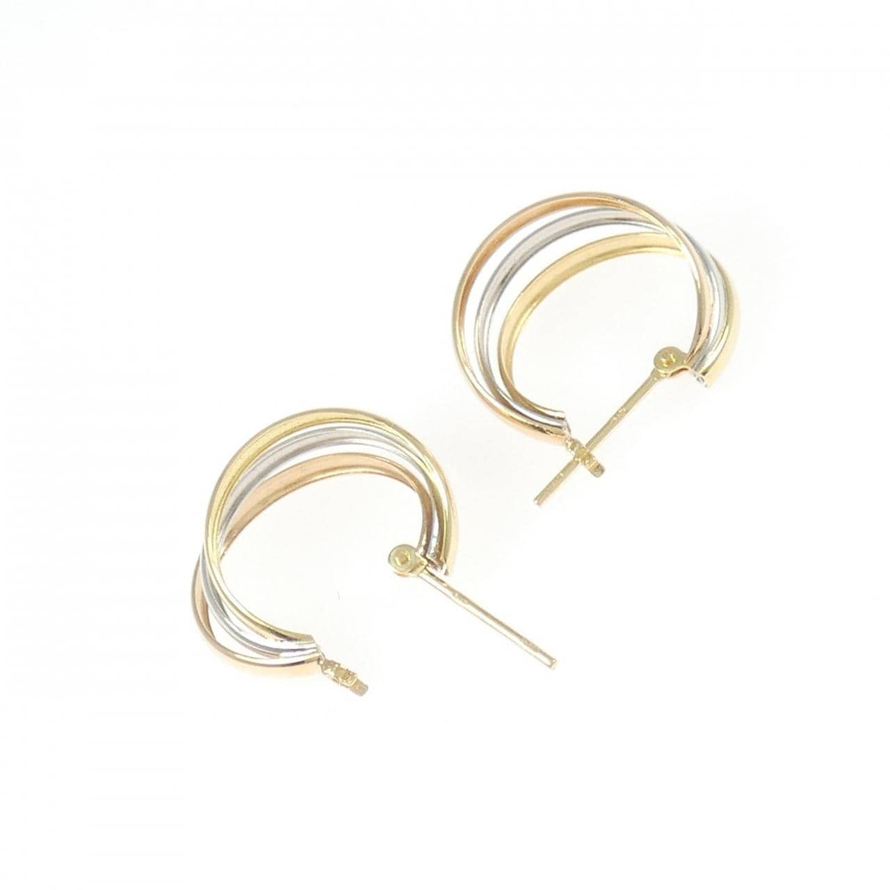 【新品】K18YG/PT900/K18PG フープ ピアス