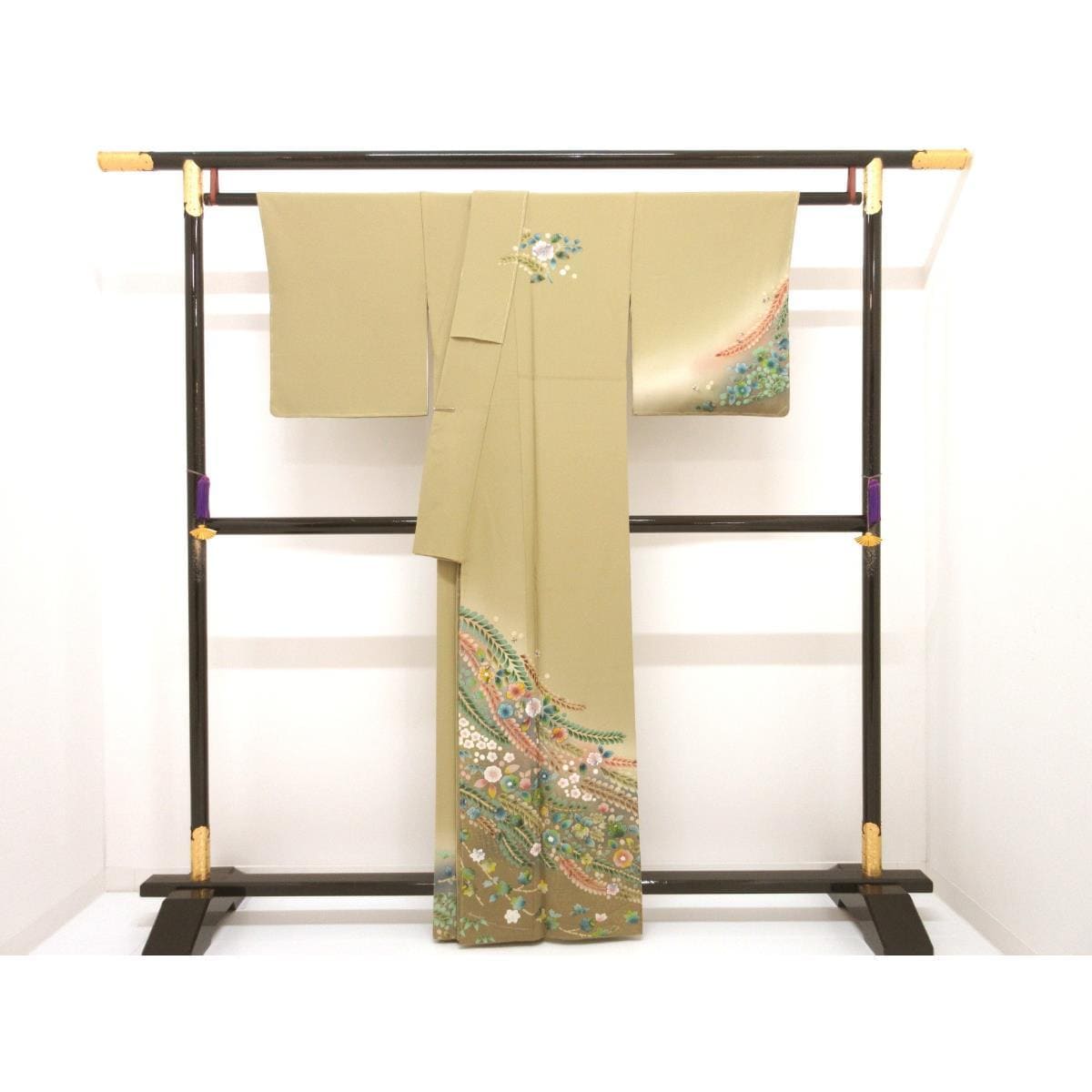 【未使用品】訪問着　友禅金彩加工