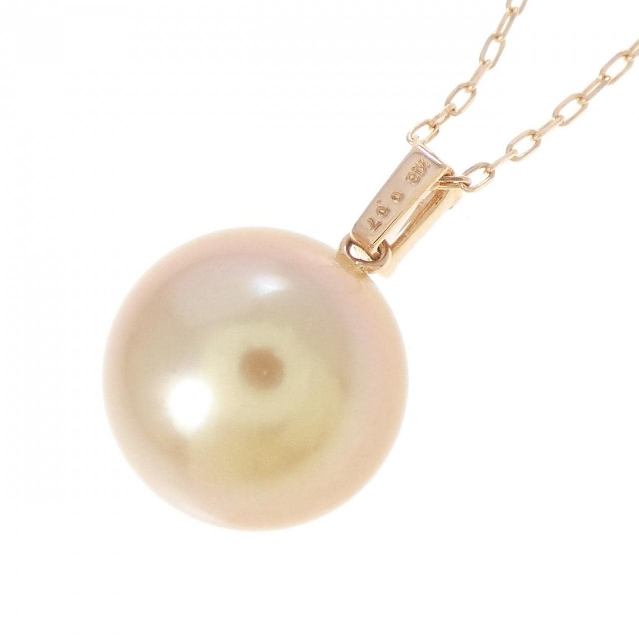K18PG 白蝶パール ネックレス 11.8mm