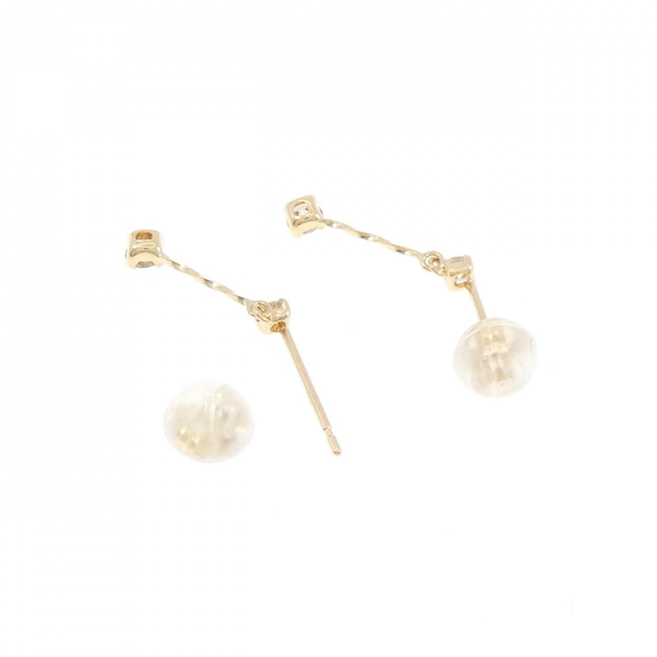 K18YG ダイヤモンド ピアス 0.2CT