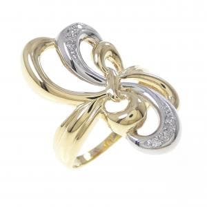 K18YG/PT900 ダイヤモンド リング 0.05CT