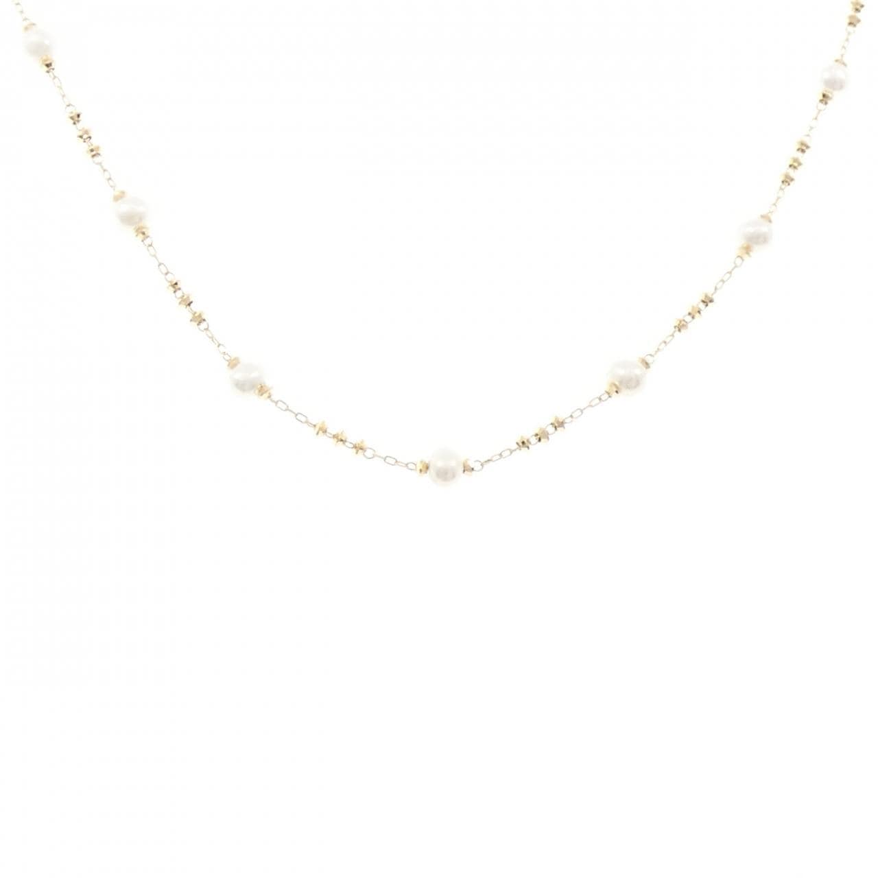 K18YG 淡水パール ネックレス