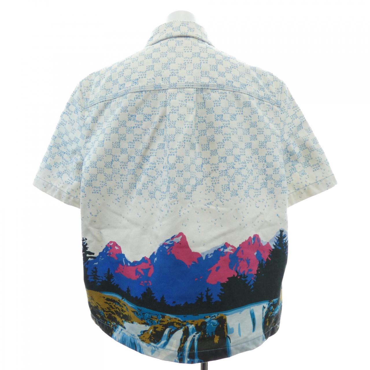ルイヴィトン LOUIS VUITTON ランドスケープショートスリーブデニムシャツ HNS18WNW3 S/Sシャツ