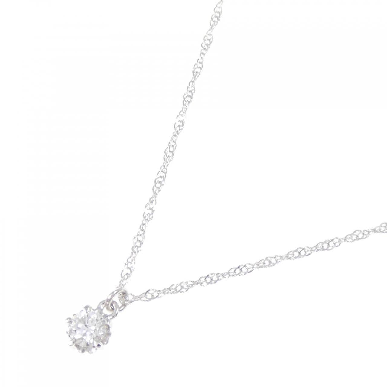 アガット ダイヤモンド ネックレス 0.1CT