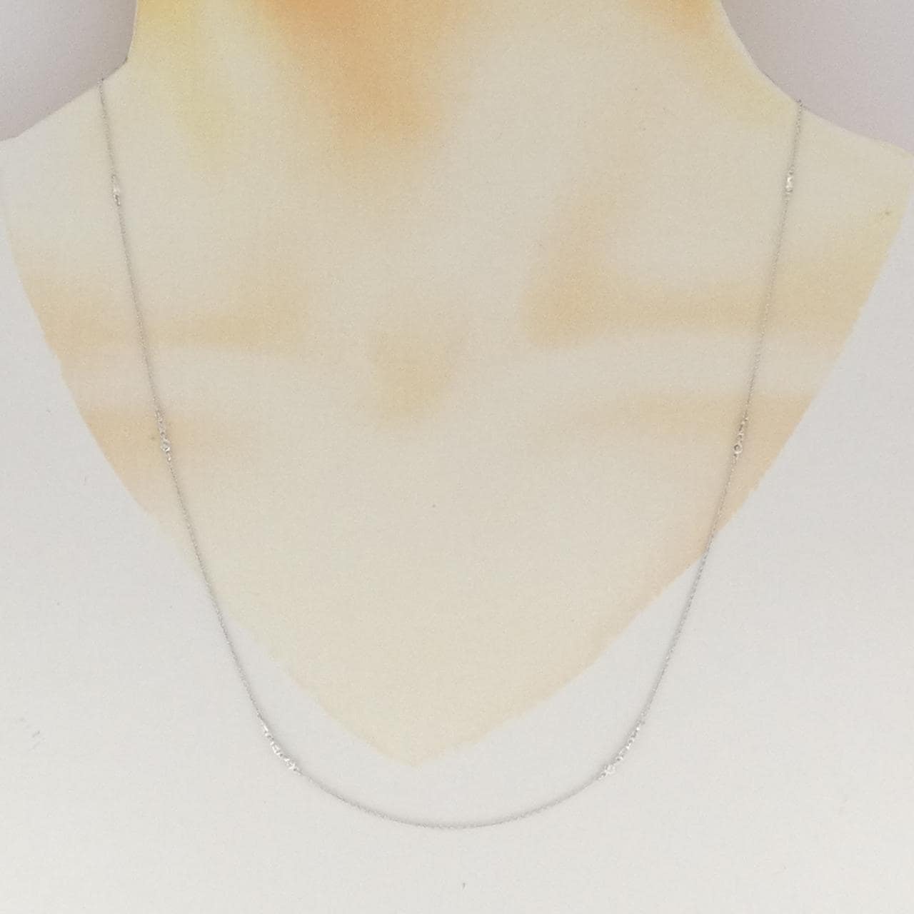 K18WG ダイヤモンド ネックレス 0.10CT