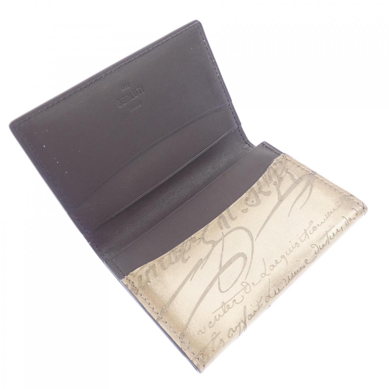 ベルルッティ Berluti インブイアスクリットレザーカードホルダー CARD CASE