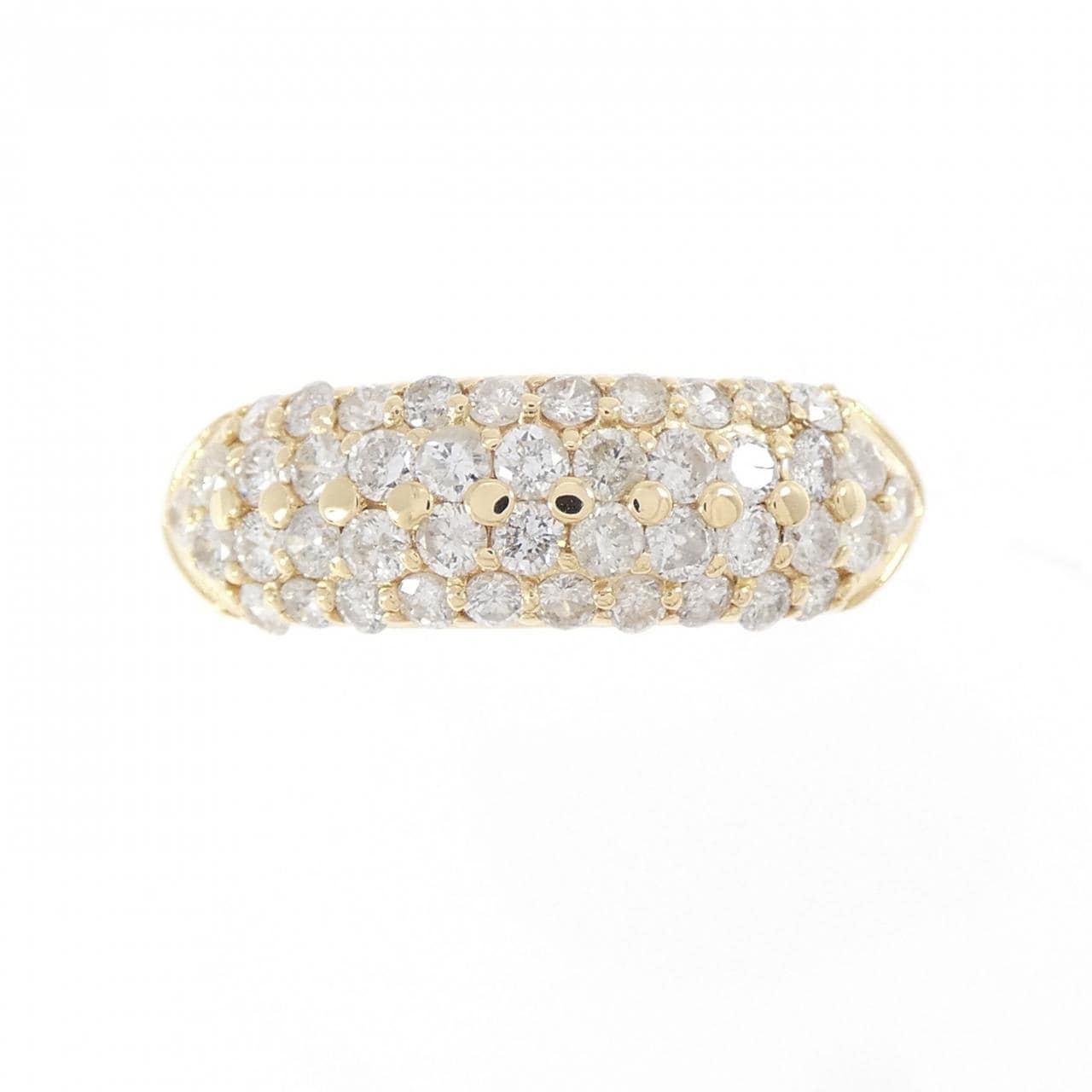 K18YG パヴェ ダイヤモンド リング 1.00CT