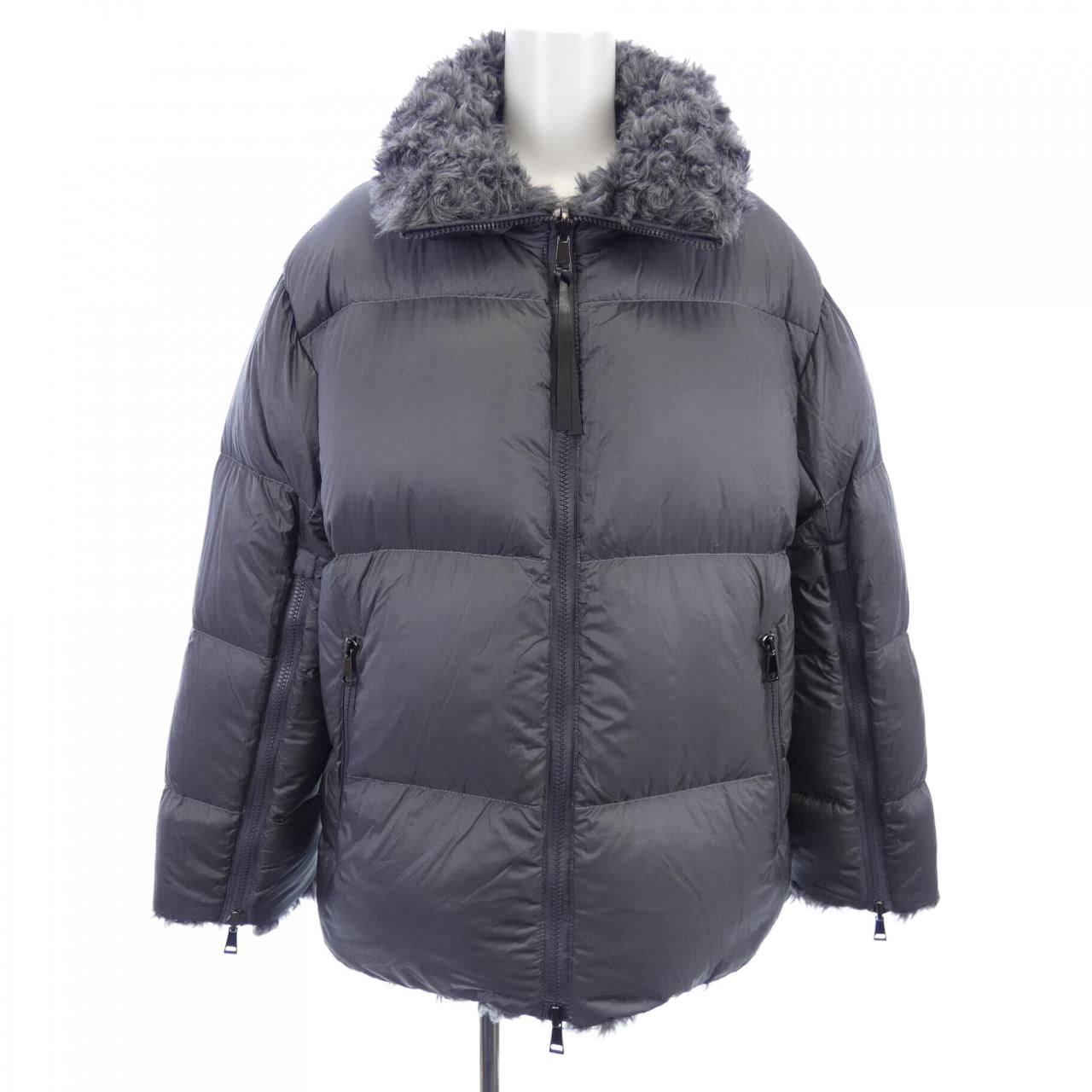 MONCLER／モンクレール／LAURINE wool cloth and nylon jacket／B2