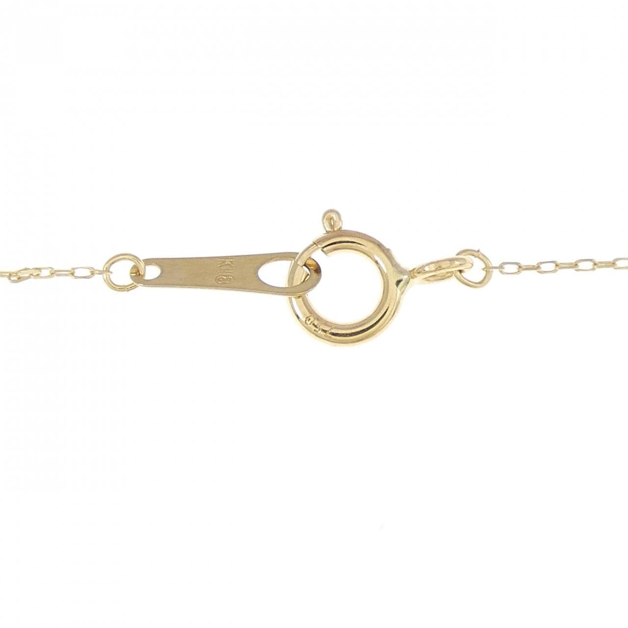 K18YG クロス ダイヤモンド ネックレス 0.20CT