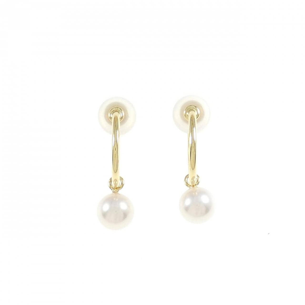 MIKIMOTO Akoya pearl earrings 7.1mm
