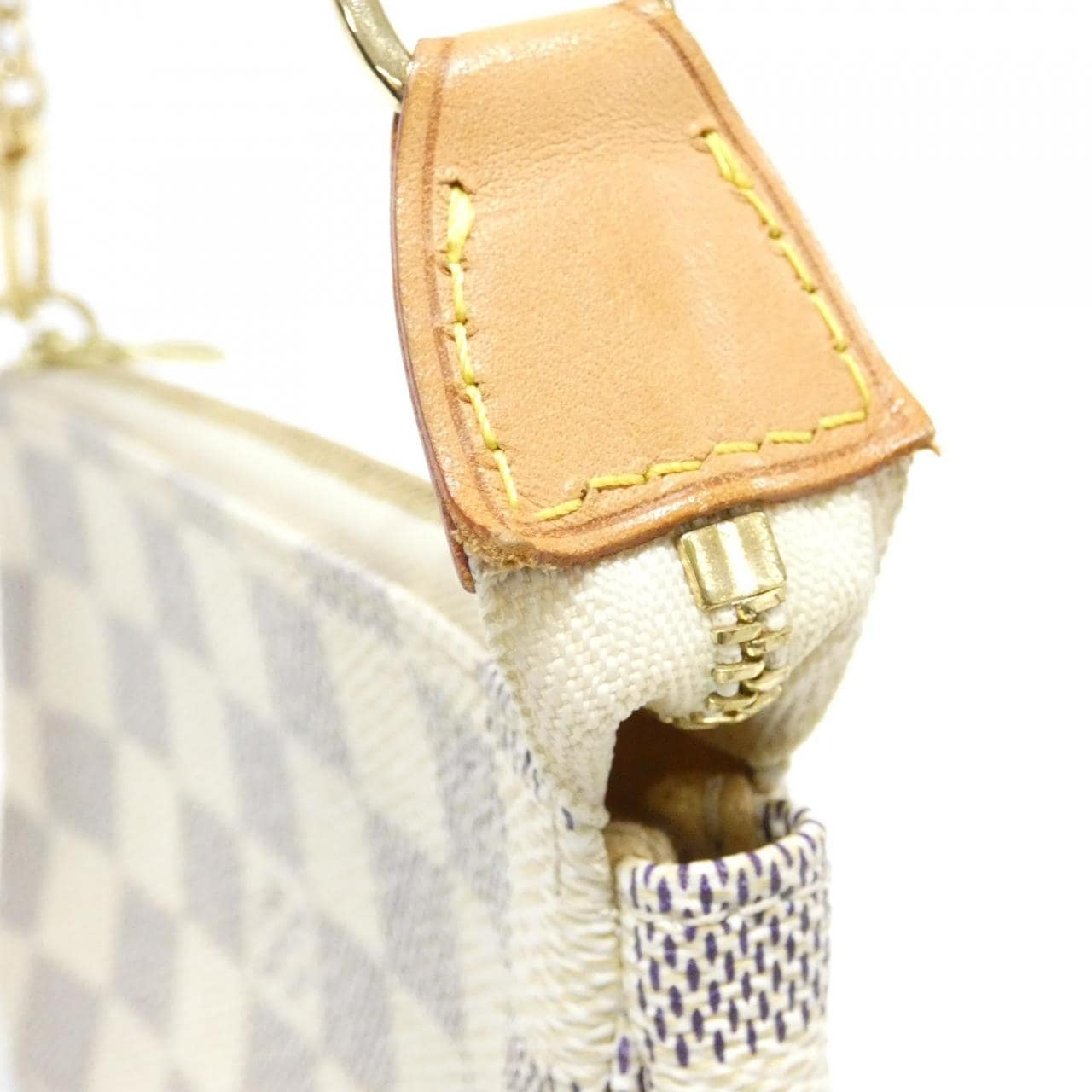 LOUIS VUITTON Damier Azur Mini Pochette Accessoire N58010 Accessory Pouch