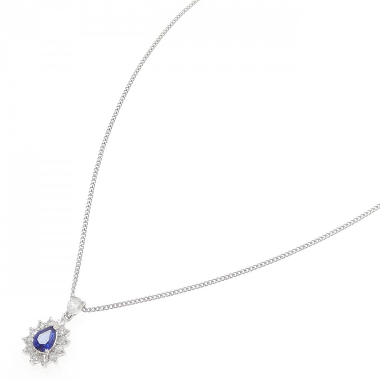 PT900/PT850 サファイヤ ネックレス 0.61CT
