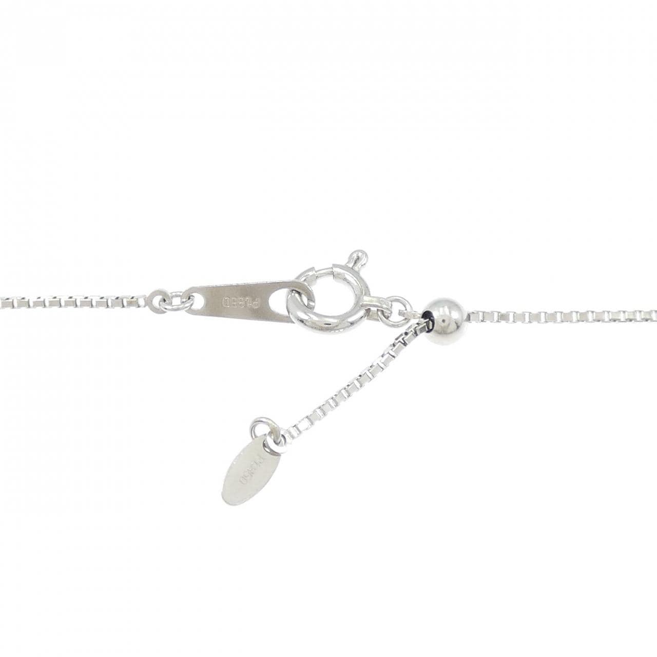 PT900/PT850 フラワー アコヤパール ネックレス