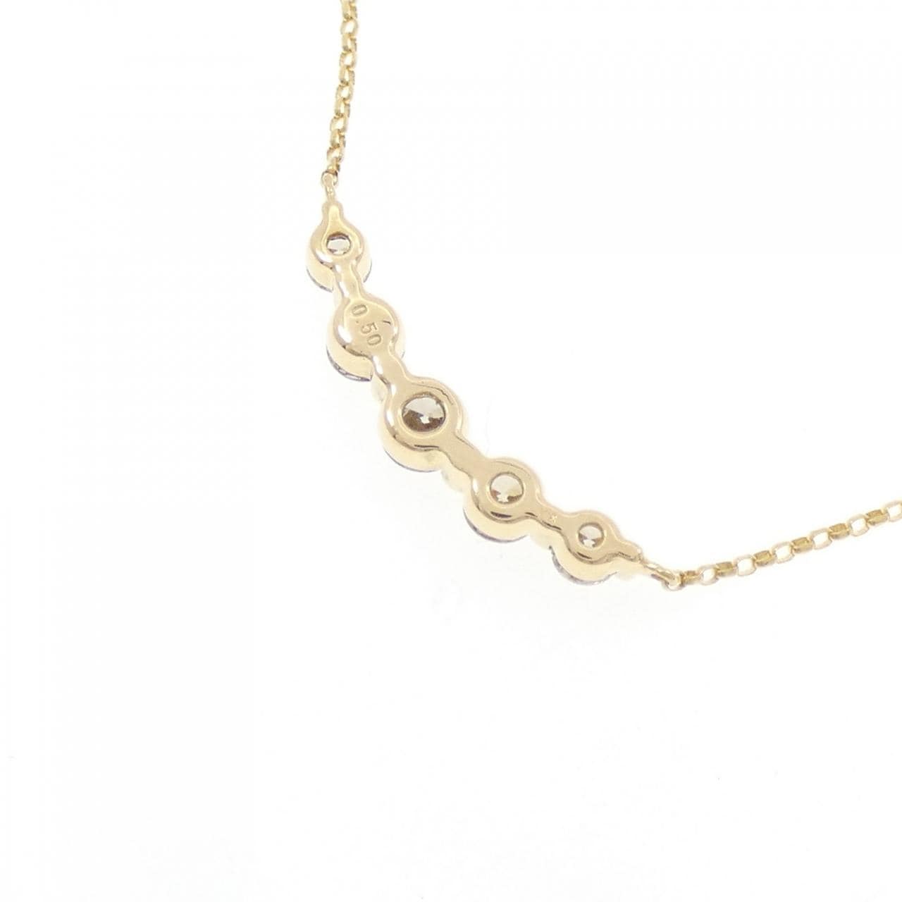 K18YG ダイヤモンド ネックレス 0.50CT