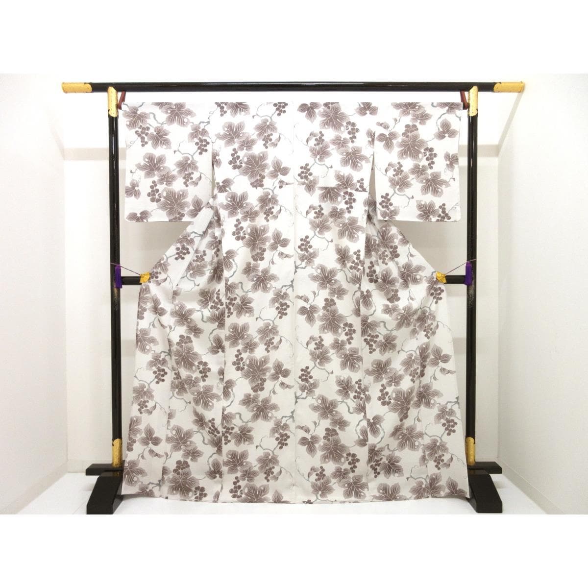 【新品】単衣　駒絽小紋
