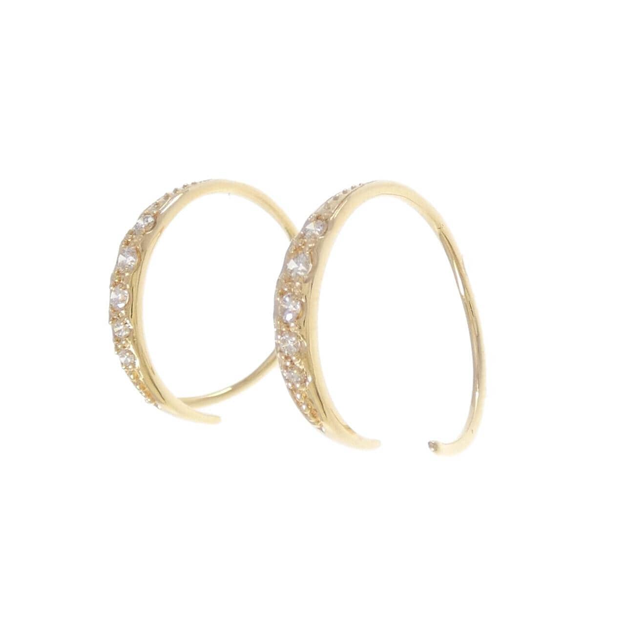 K18YG ダイヤモンド ピアス 0.20CT