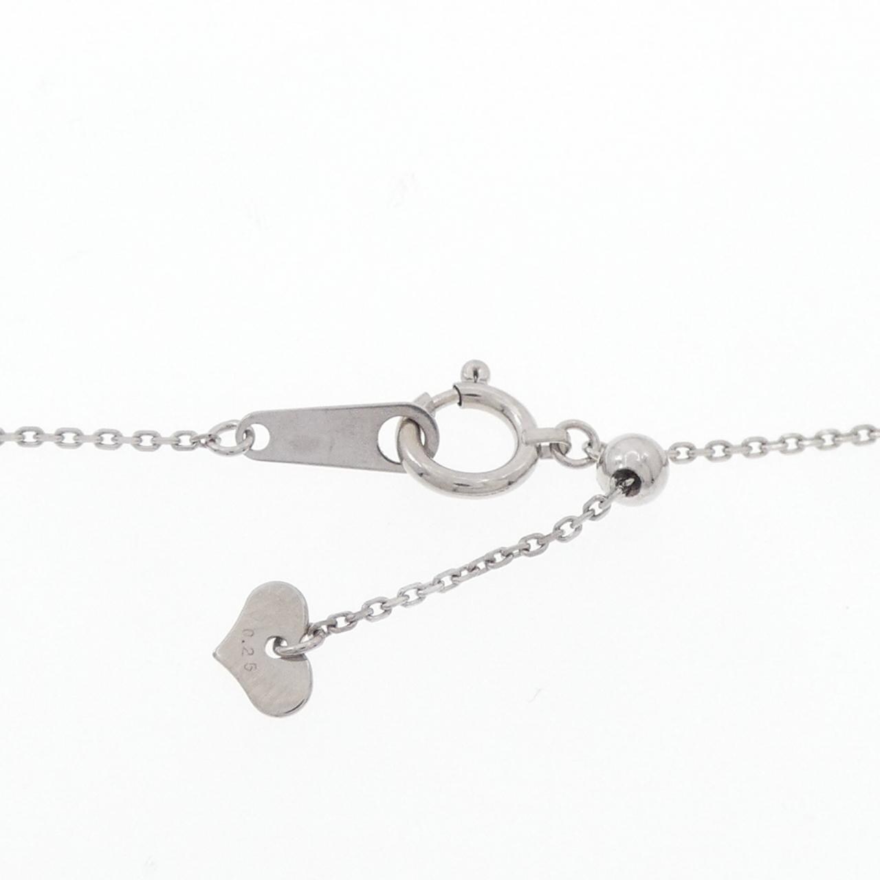 K18WG ダイヤモンド ネックレス 0.25CT