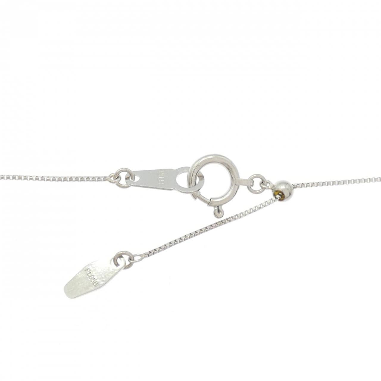PT900/PT850 ソリティア ダイヤモンド ネックレス 0.20CT