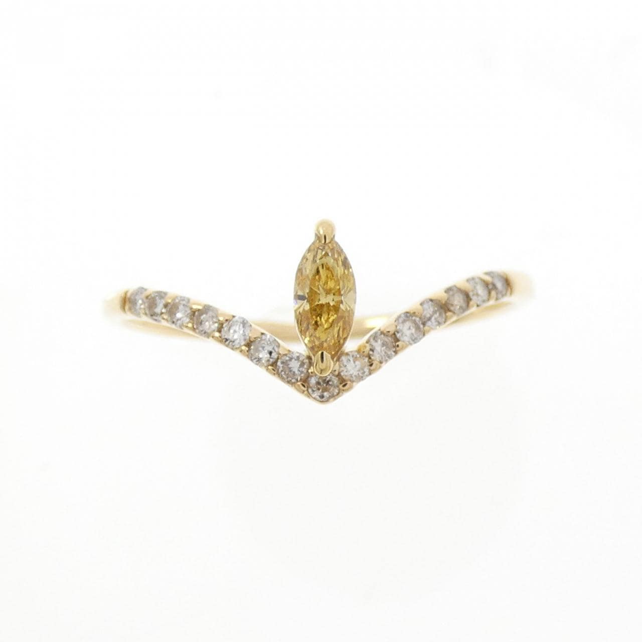 K18YG ダイヤモンド リング 0.09CT