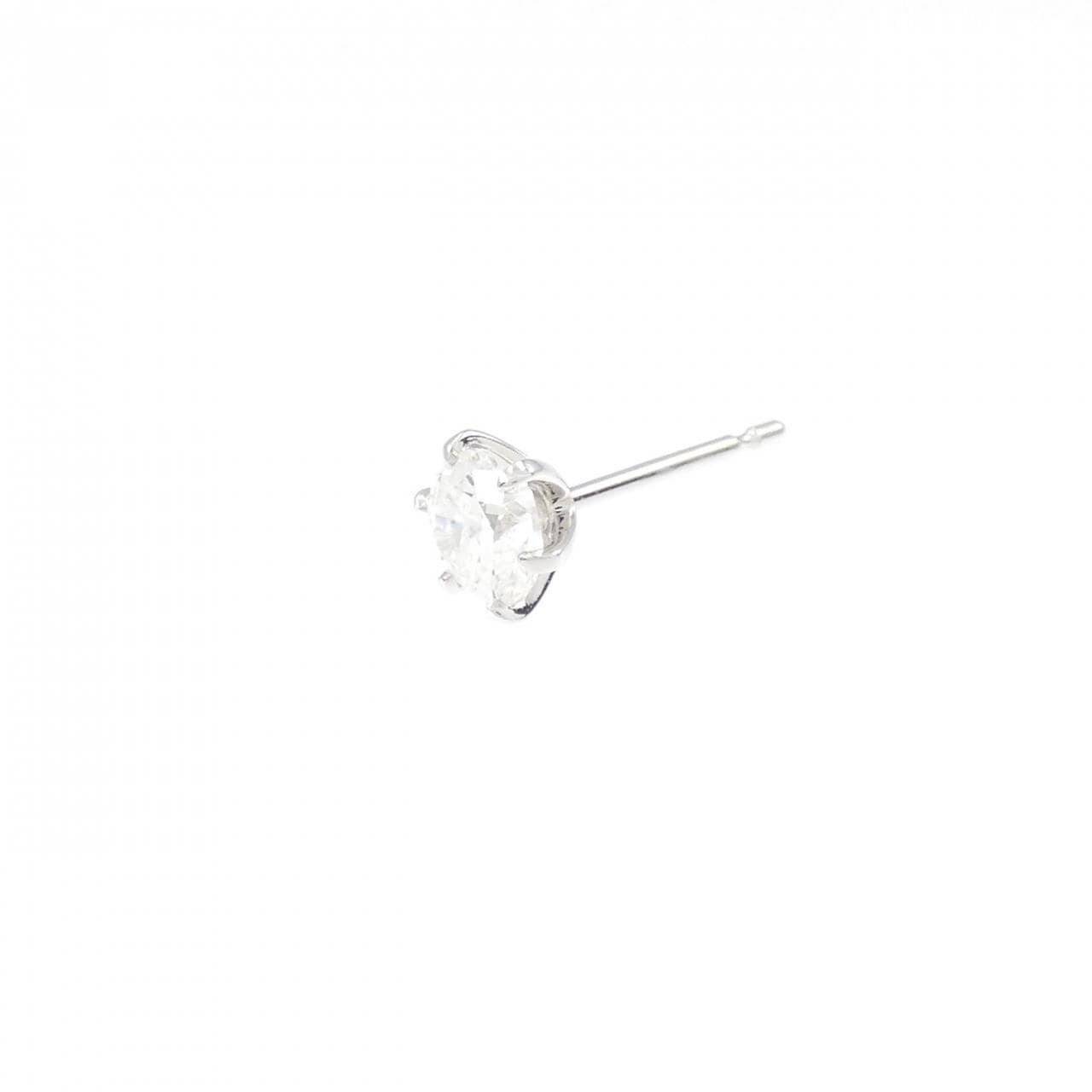 【リメイク】PT ダイヤモンド ピアス 0.502CT I I1 Fair 片耳