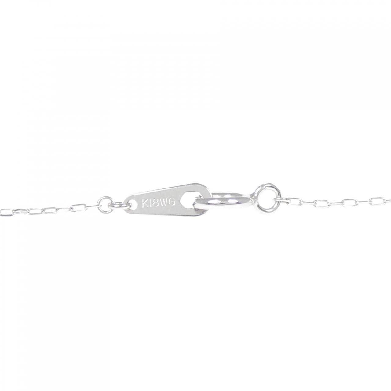 K18WG ダイヤモンド ネックレス 0.40CT