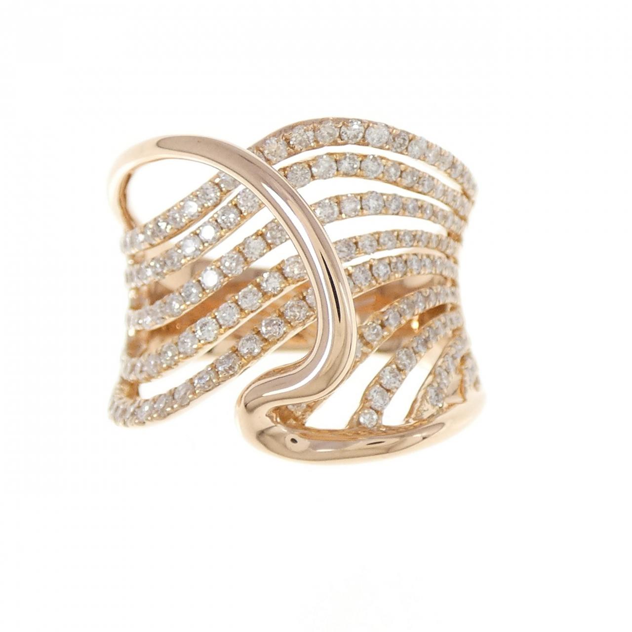 K18PG ダイヤモンド リング 1.00CT