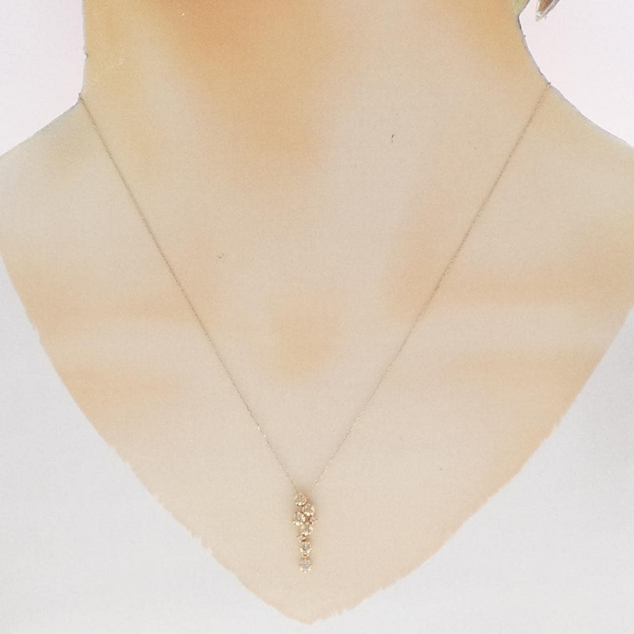 K10YG ダイヤモンド ネックレス 0.15CT