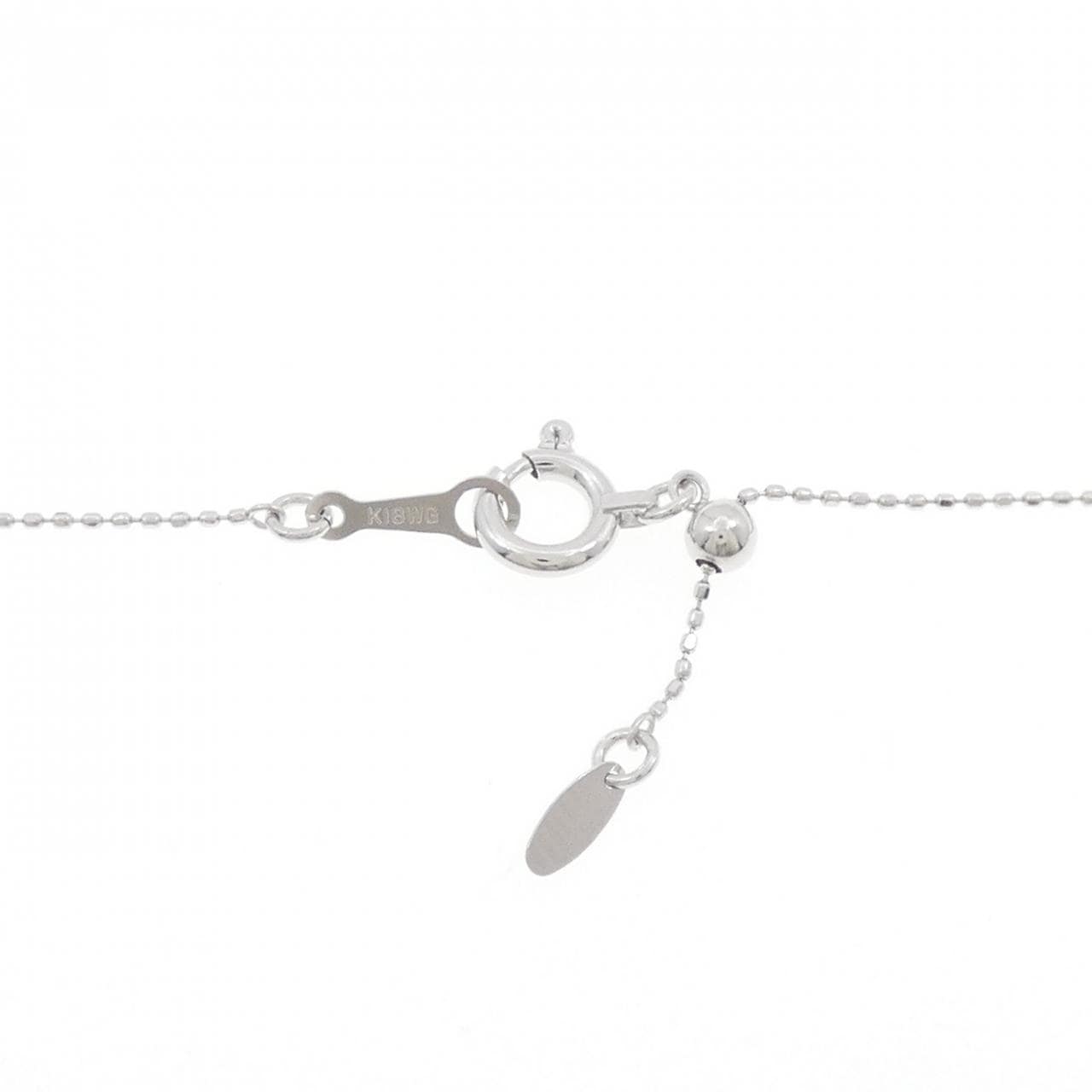 K18WG ダイヤモンド ネックレス 0.15CT