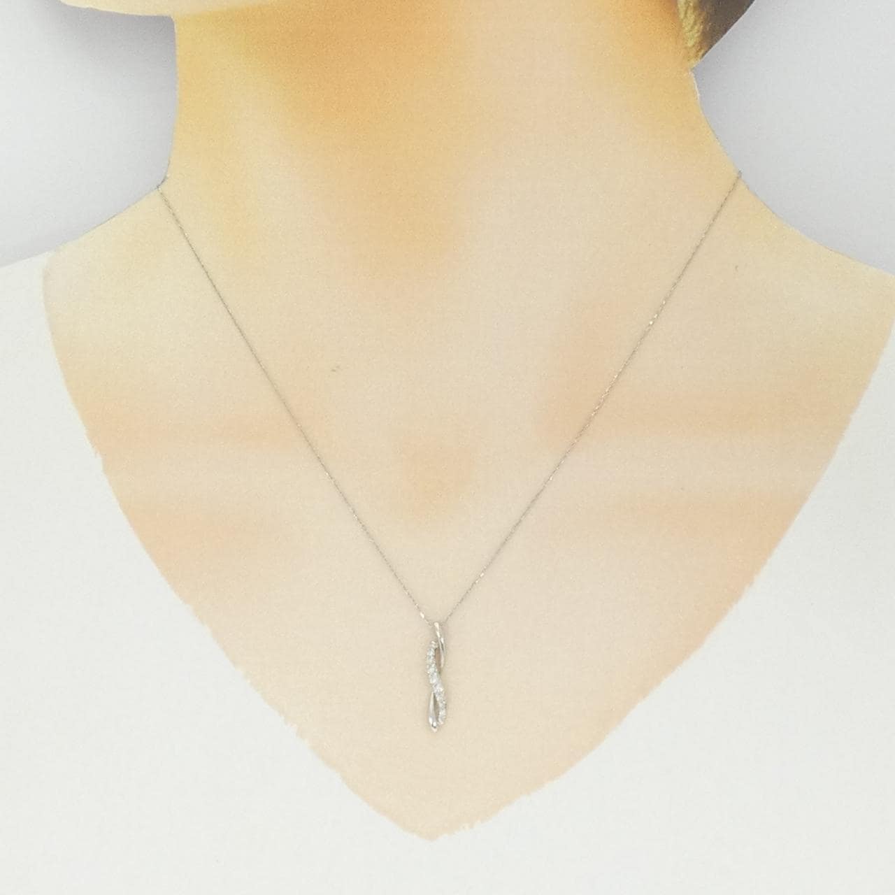 PT900/PT850 ダイヤモンド ネックレス 0.12CT