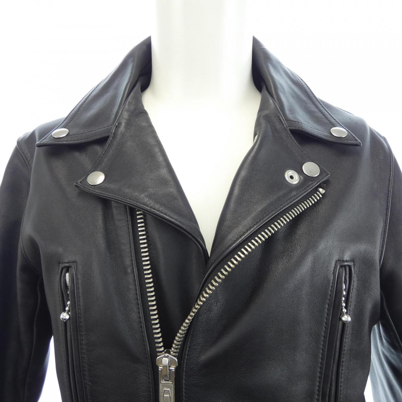 666 LEATHER レザーライダースジャケット