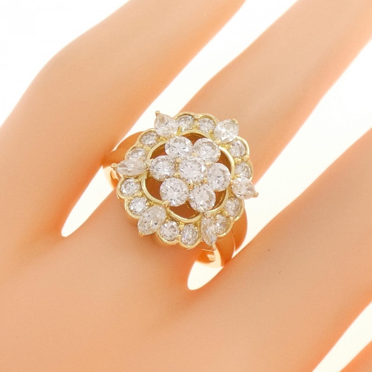 K18YG ダイヤモンド リング 2.31CT