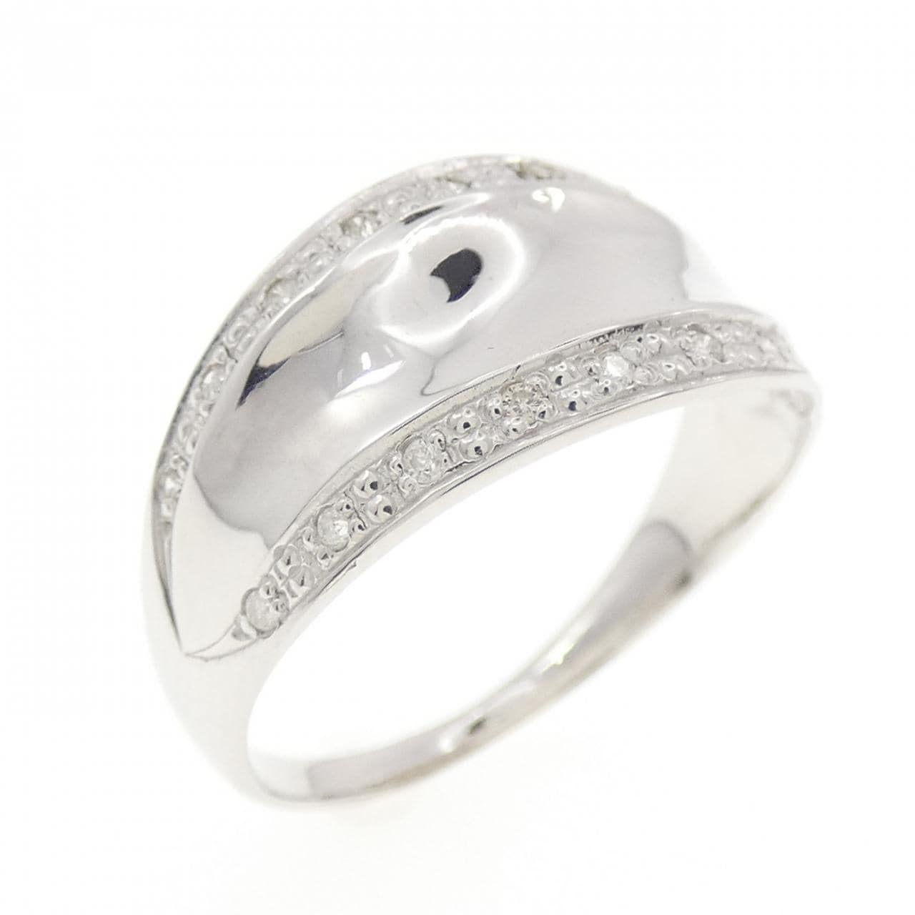 コメ兵｜K14WG ダイヤモンド リング 0.10CT｜ジュエリー｜リング 