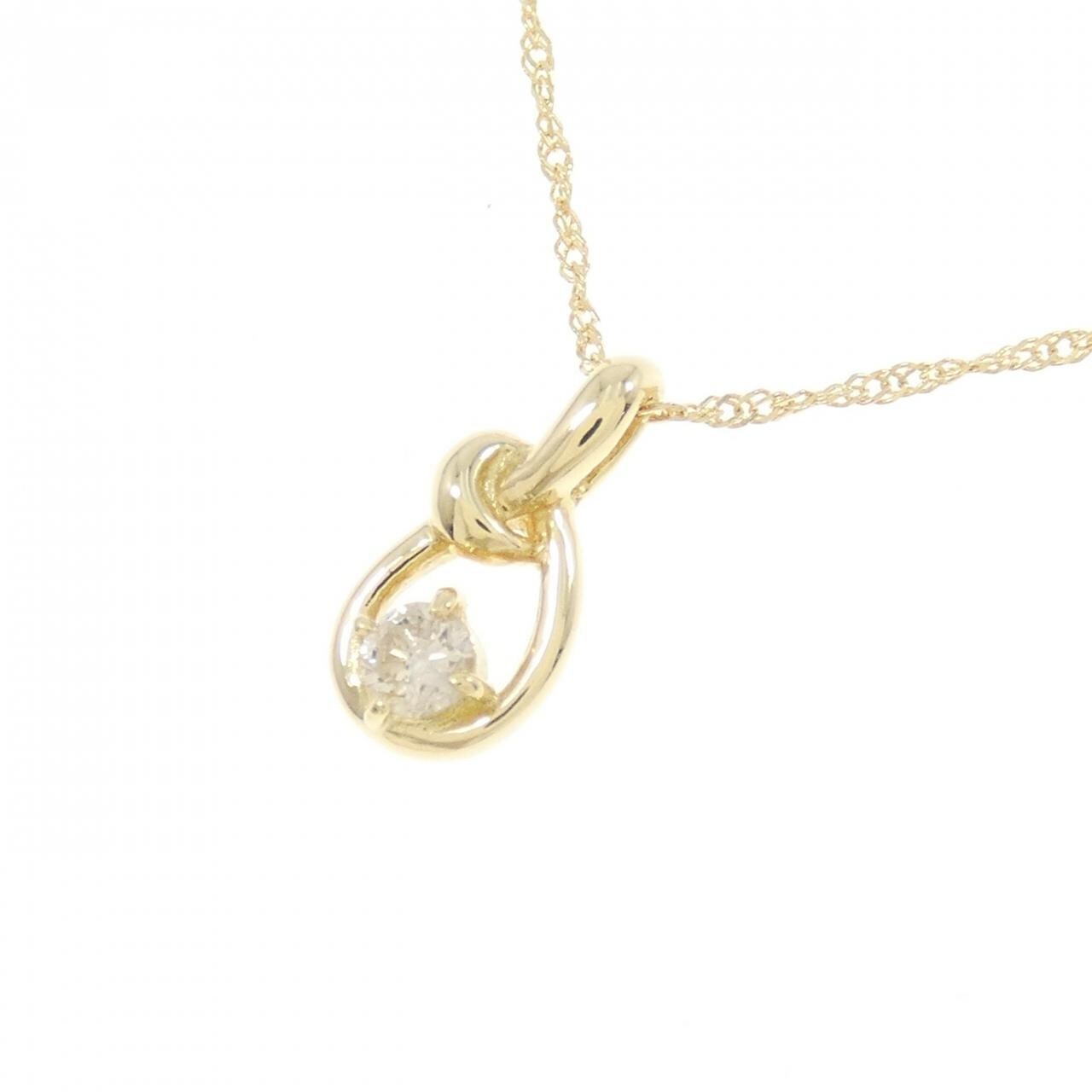 K18YG ダイヤモンド ネックレス 0.1CT