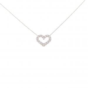 K18PG ハート ダイヤモンド ネックレス 0.30CT
